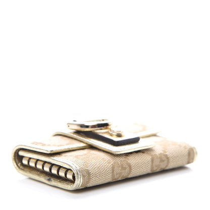 Gucci Monogram D Ring 6 Key Holder Case Gold 4 of 6