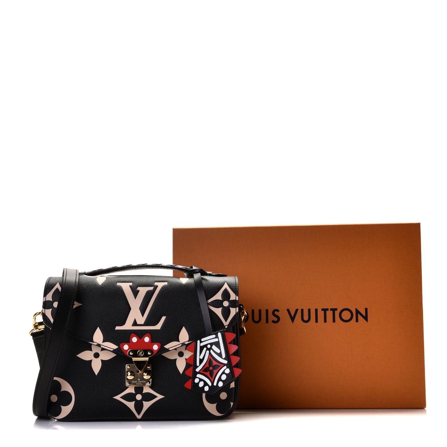 Empreinte Monogram Giant Crafty Pochette Metis Black Creme