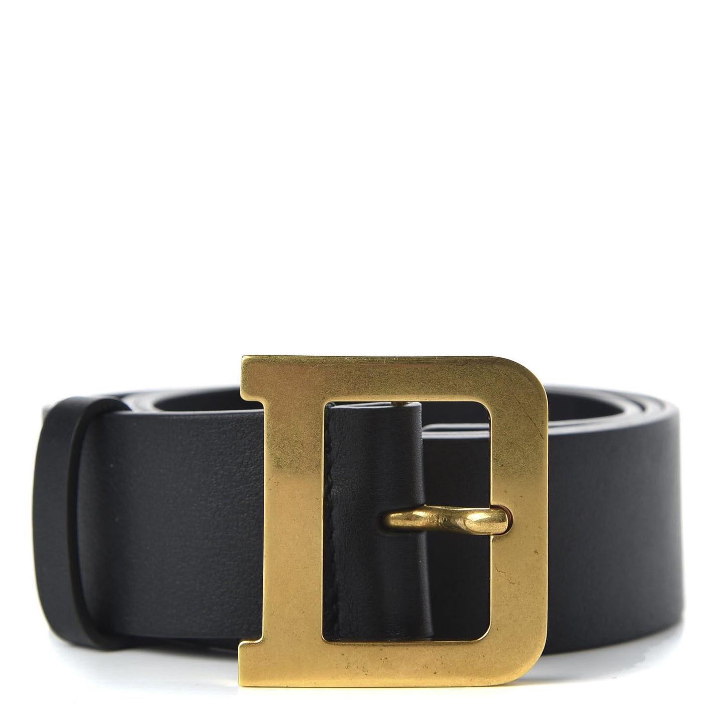 Calfskin Diorquake Belt 75 Black