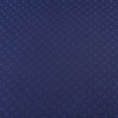Louis Vuitton Silk Wool Monogram Shawl Night Blue 3 of 4