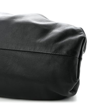 Bottega Veneta Smooth Butter Calf The Pouch Oversized Clutch Black 10 of 10