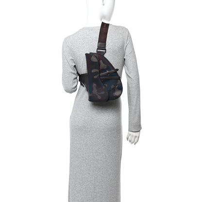 Christian Dior X PETER DOIG Denim Camouflage Saddle Bag Brown 2 of 10
