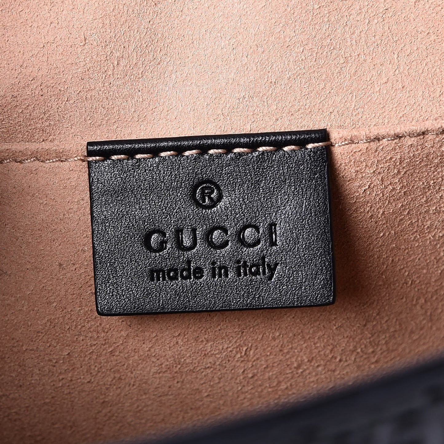 Guccissima Signature Padlock Backpack Black
