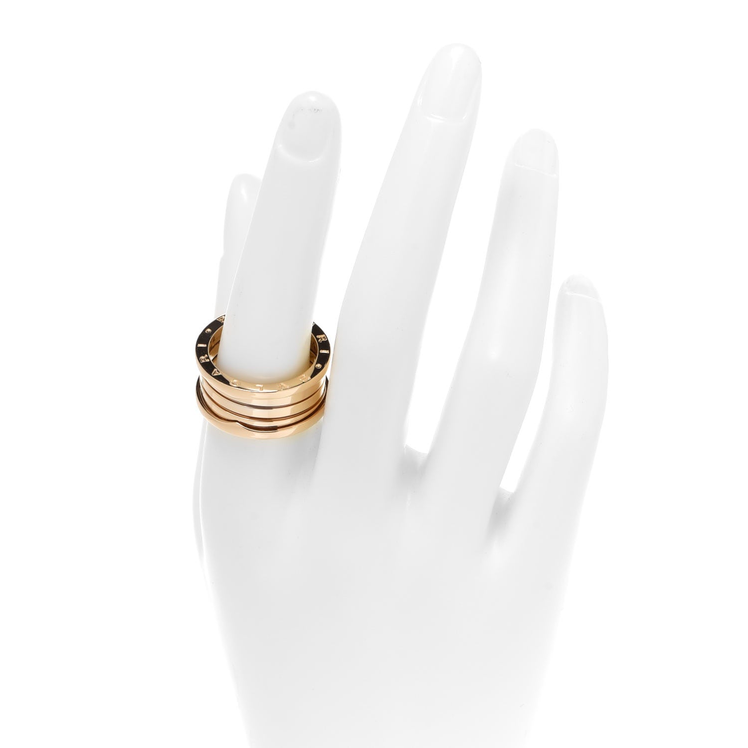 Bulgari 18K Yellow Gold B.Zero1 Four-Band Ring 60 9 2 of 5