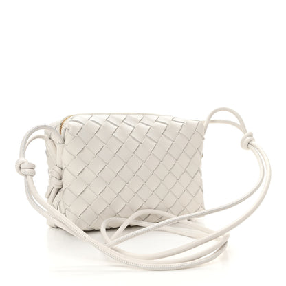 Bottega Veneta Nappa Intrecciato Mini Loop Camera Bag White 3 of 9