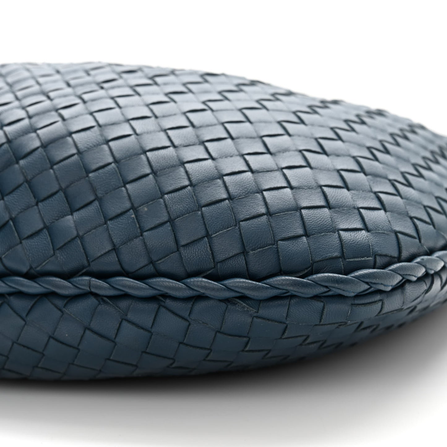 Nappa Intrecciato Medium Veneta Hobo Baltic Blue