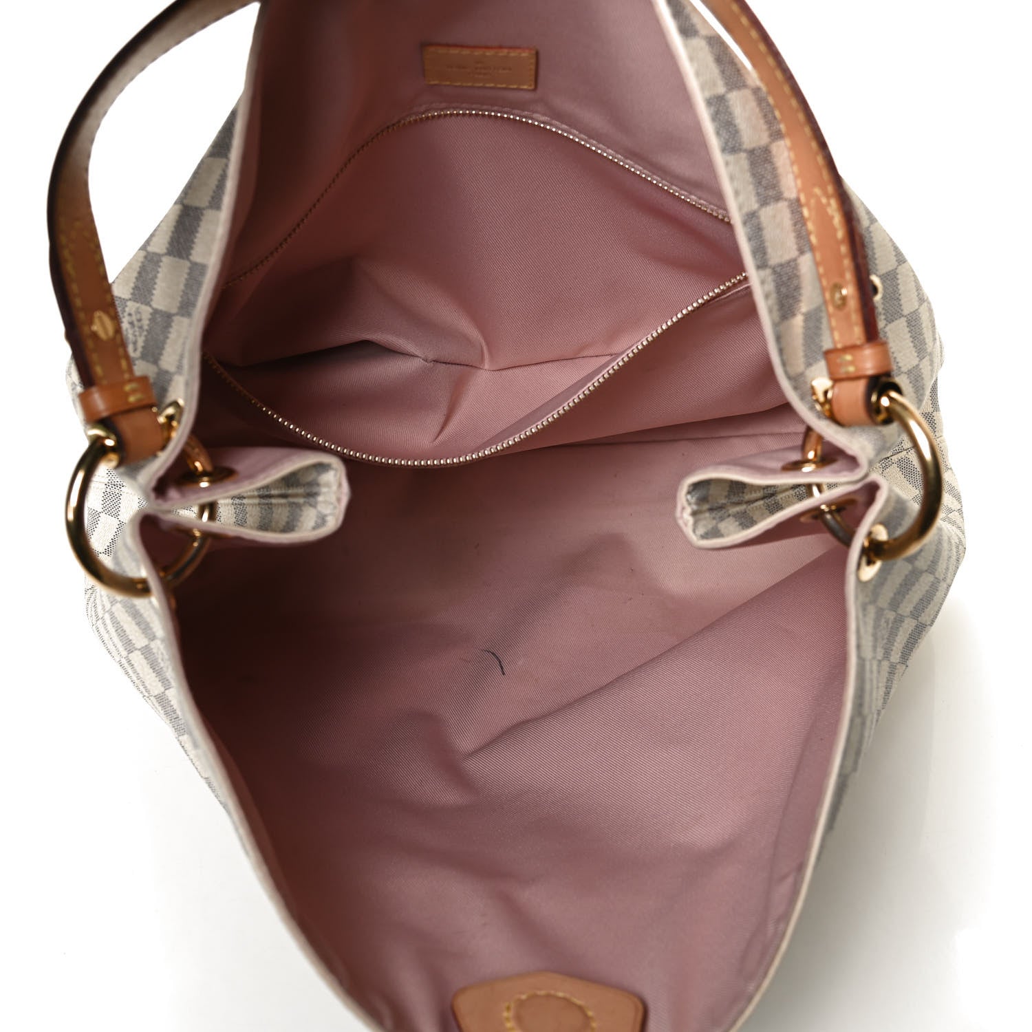 Louis Vuitton Damier Azur Graceful MM Rose Ballerine 4 of 12