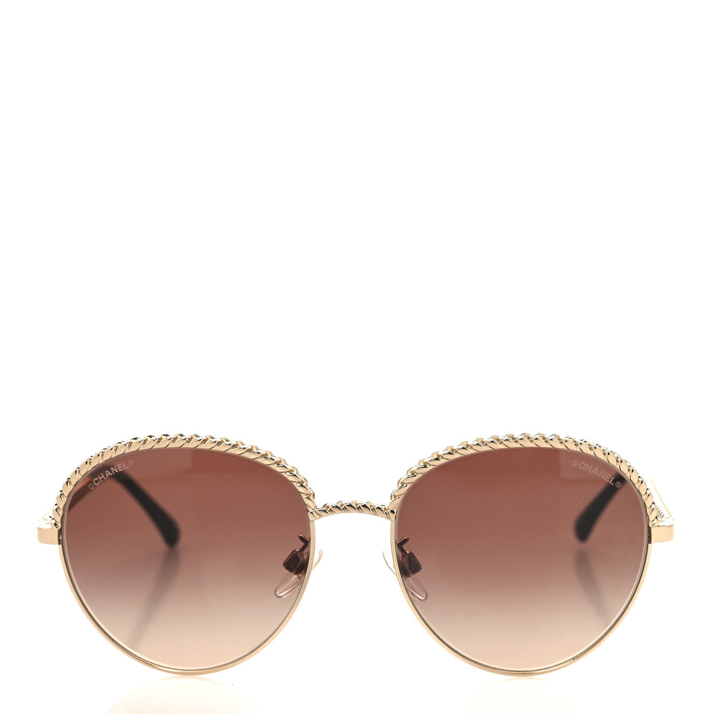 Chain Pantos Sunglasses 4242 Gold Brown