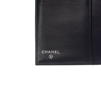 Chanel Lambskin Quilted Large Flap Wallet Black 5 of 9