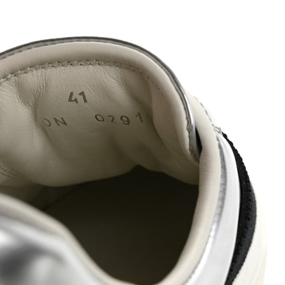 Givenchy Calfskin Band Logo Womens City Sneakers 41 Silvery 9 of 9