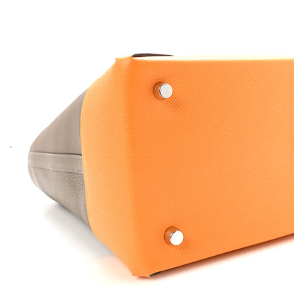 Hermes Evercolor Epsom Maxibox Cabas 30 Etoupe Jaune Ambre 7 of 8