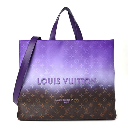 Louis Vuitton Monogram Pigment Shopper Tote MM  Purple 1 of 8