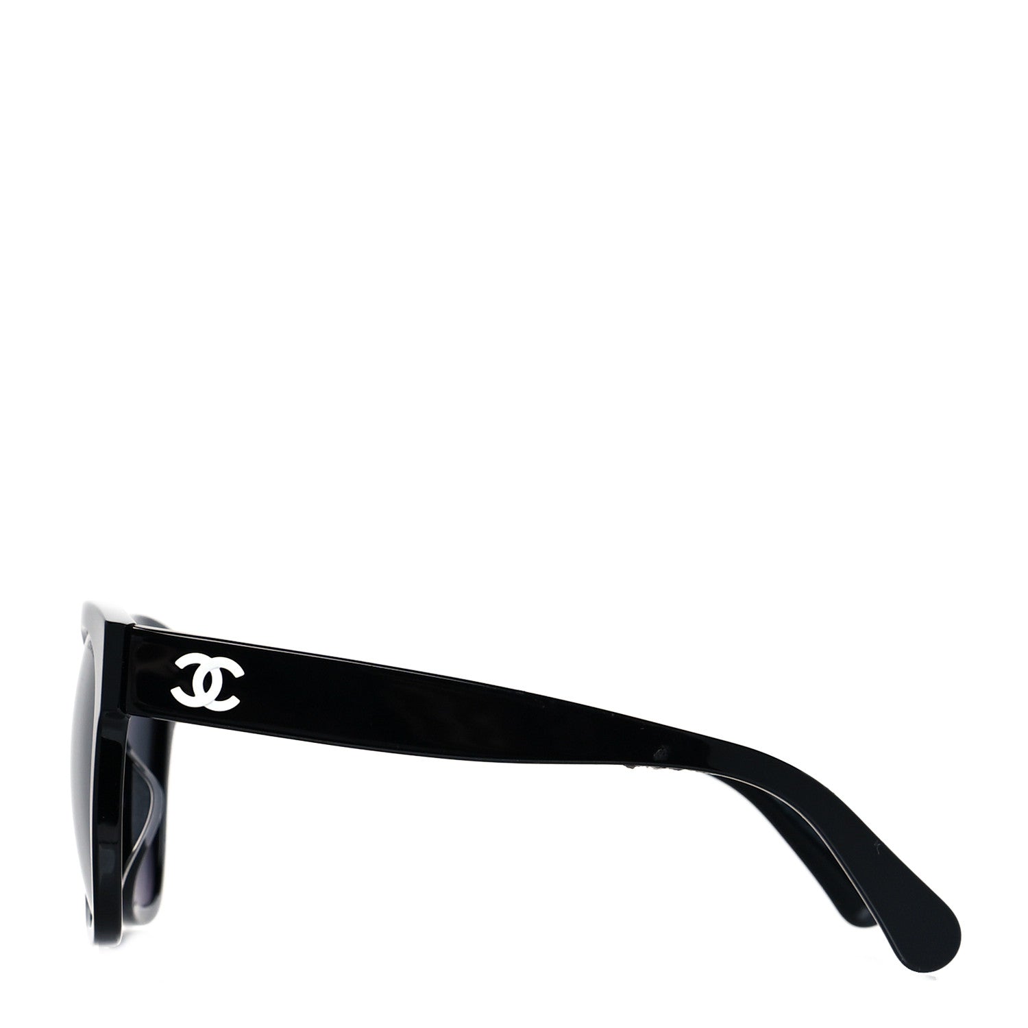 Chanel Acetate Polarized Square CC Sunglasses 5380 Black 3 of 7