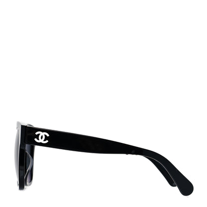 Chanel Acetate Polarized Square CC Sunglasses 5380 Black 3 of 7
