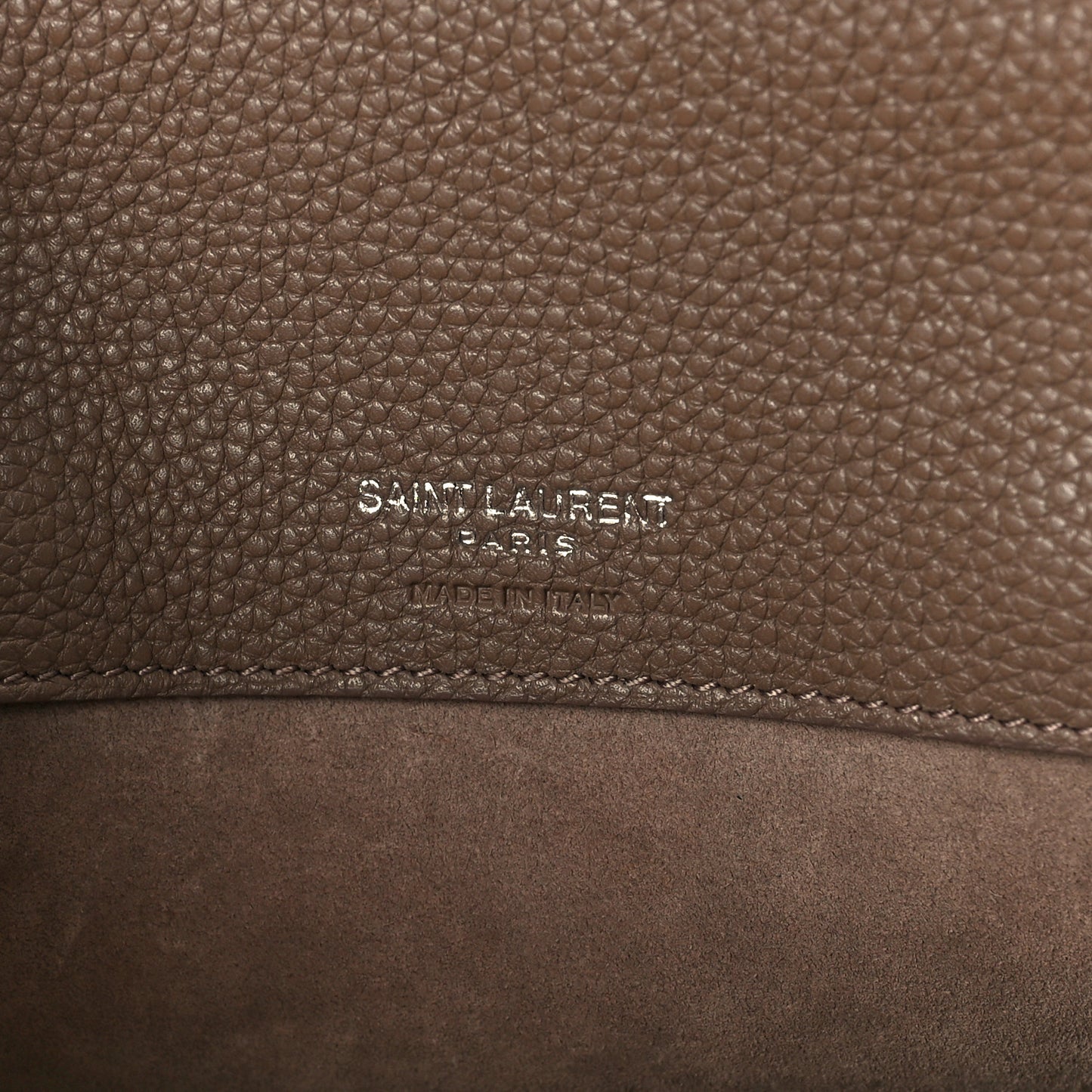 Grained Calfskin Baby Sac De Jour Souple Taupe