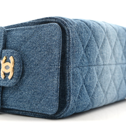 Chanel Washed Denim Quilted Mini Chanel 25 Handbag Blue 9 of 10