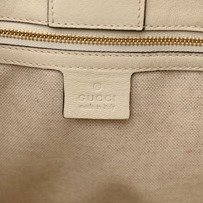 Gucci Monogram New Sakai Calfskin Lux Horsebit 1955 Tote Beige Ebony Mystic White 6 of 12