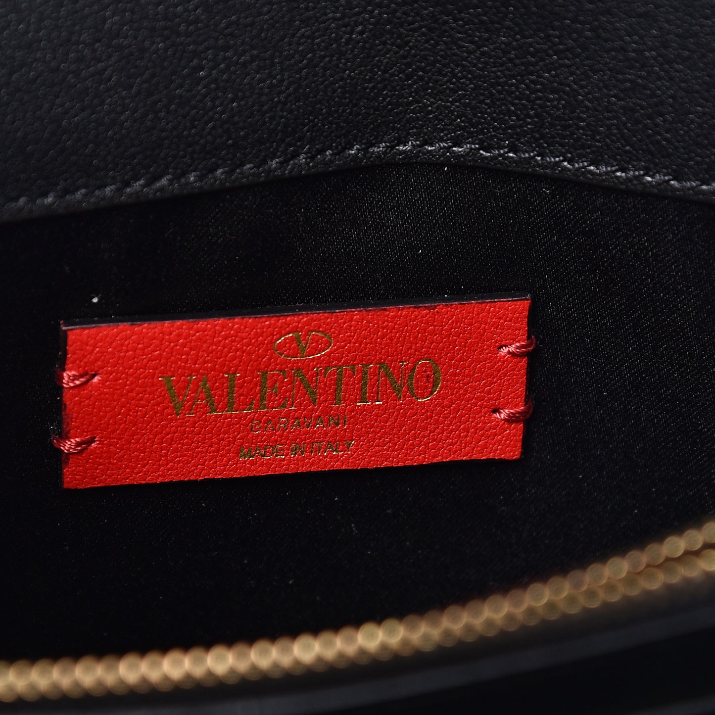 Smooth Calfskin Mini VRing Crossbody Bag Black