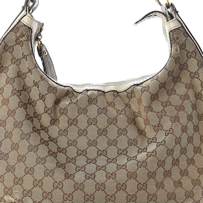 Gucci Monogram Medium Interlocking Hobo Off White 6 of 8