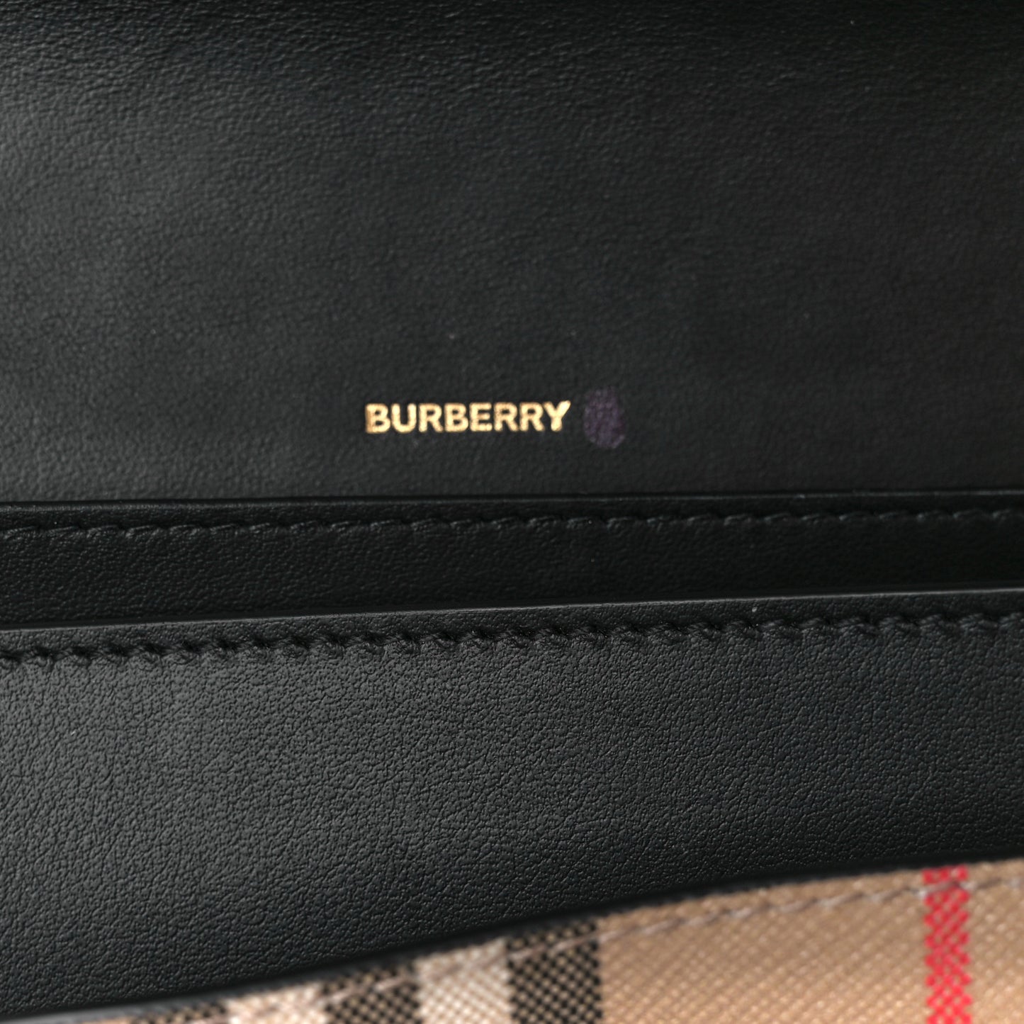 Calfskin Vintage Check New Hampshire Bag Black