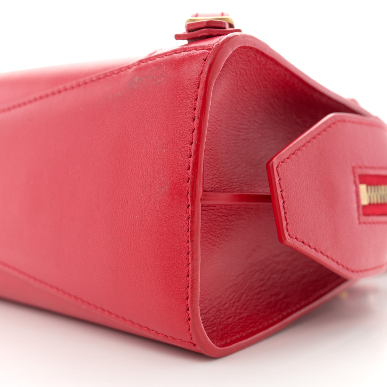 Balenciaga Smooth Calfskin Neo Classic Gold Hardware Mini City Red 10 of 14