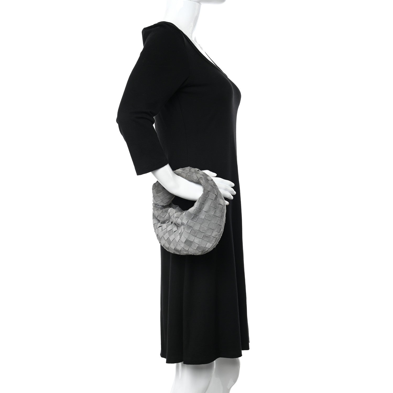 Bottega Veneta Suede Intrecciato Mini Jodie Thunder 2 of 11