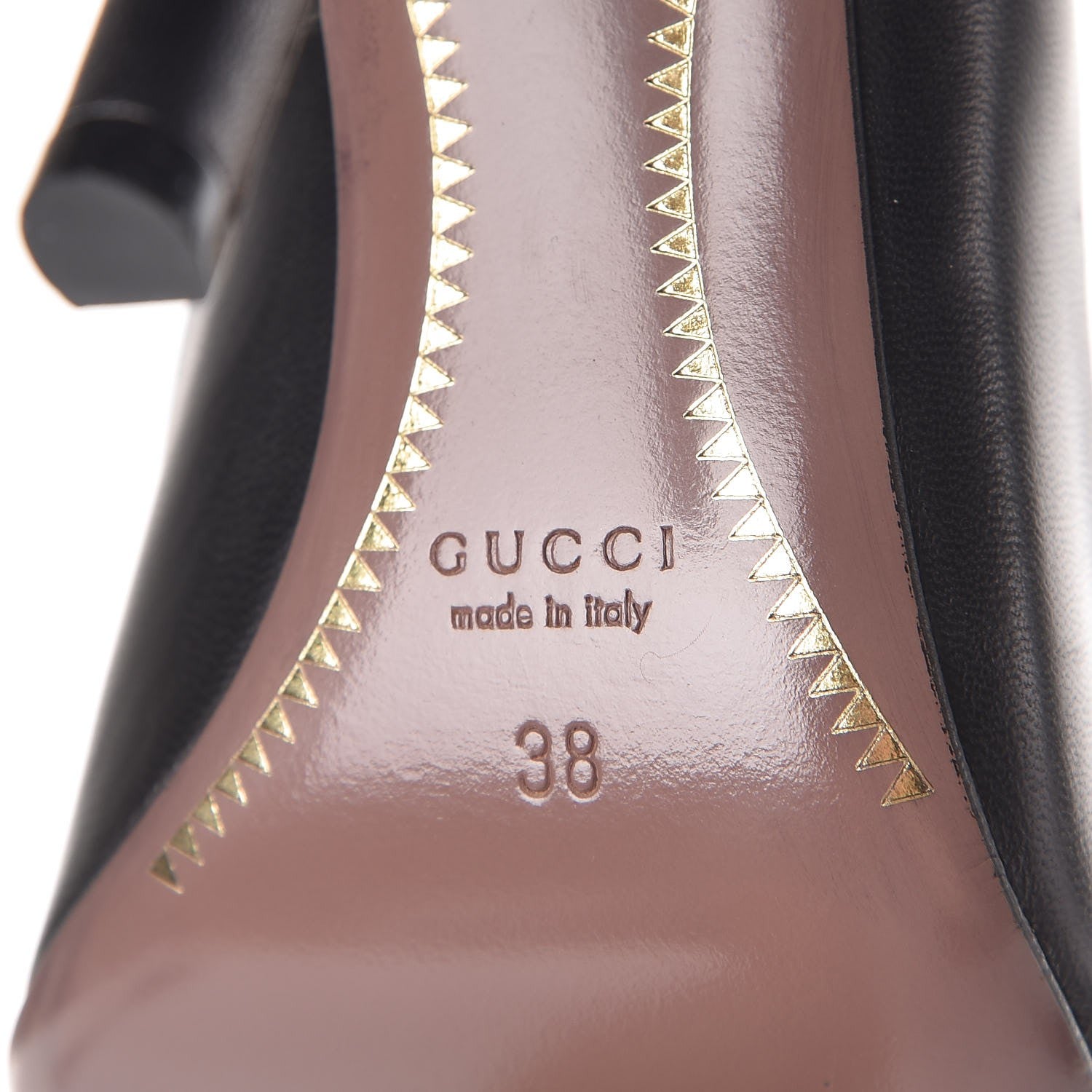 Gucci Nappa Horsebit High Heel Pumps 38 Black 6 of 9