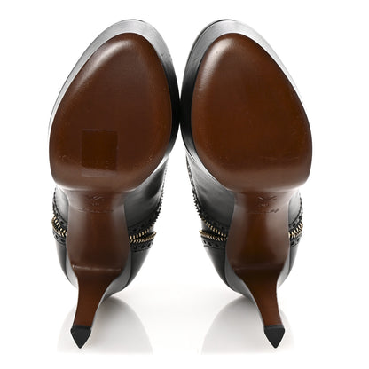 Louis Vuitton Calfskin Tomboy Platform Pumps 38 Black 6 of 10