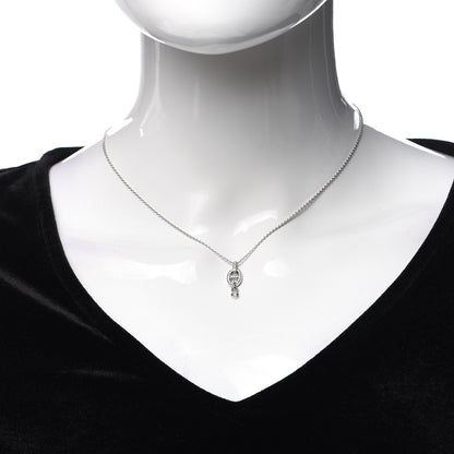 Hermes 18K White Gold Diamond PM Chaine d'Ancre Enchainee Necklace 2 of 6