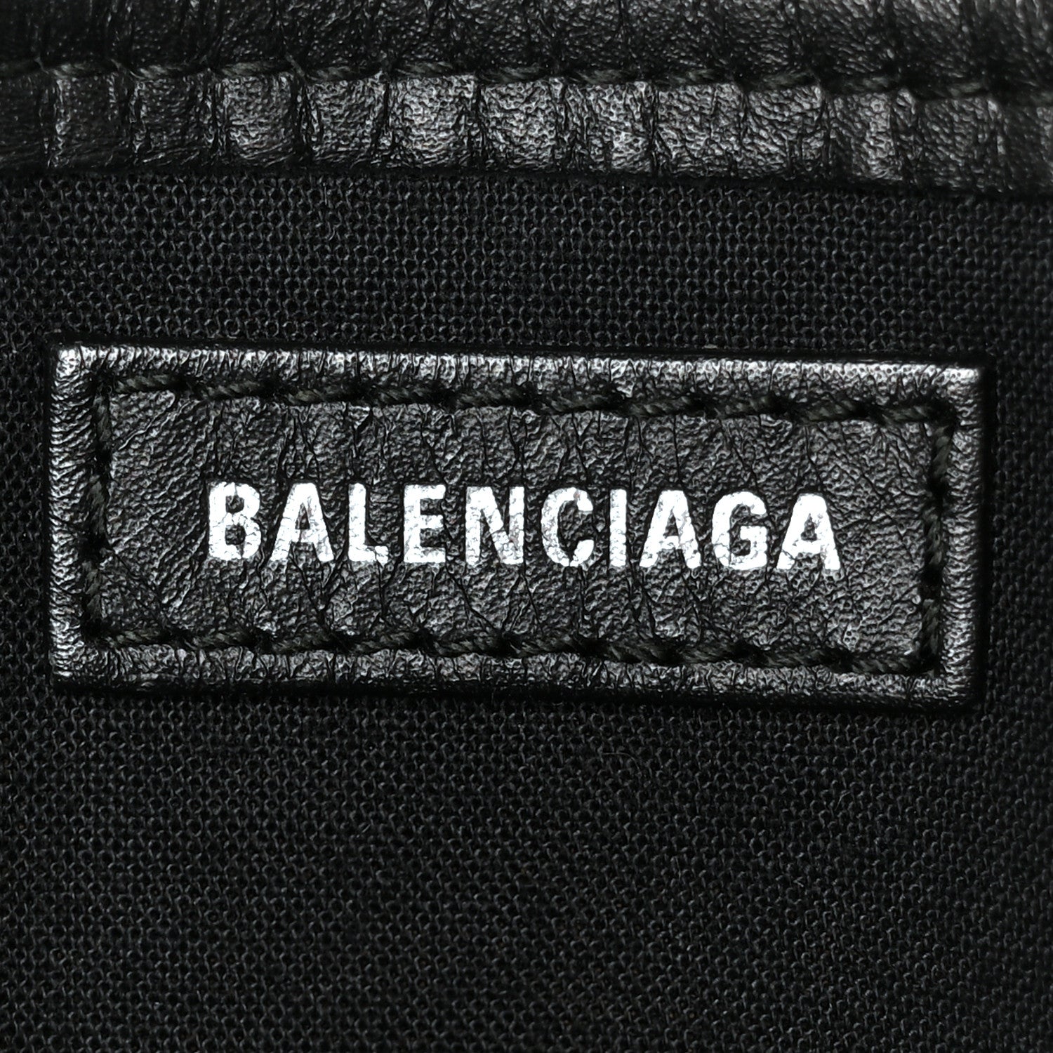 Balenciaga Cotton Canvas Calfskin Navy Cabas XS Natural Black 6 of 10