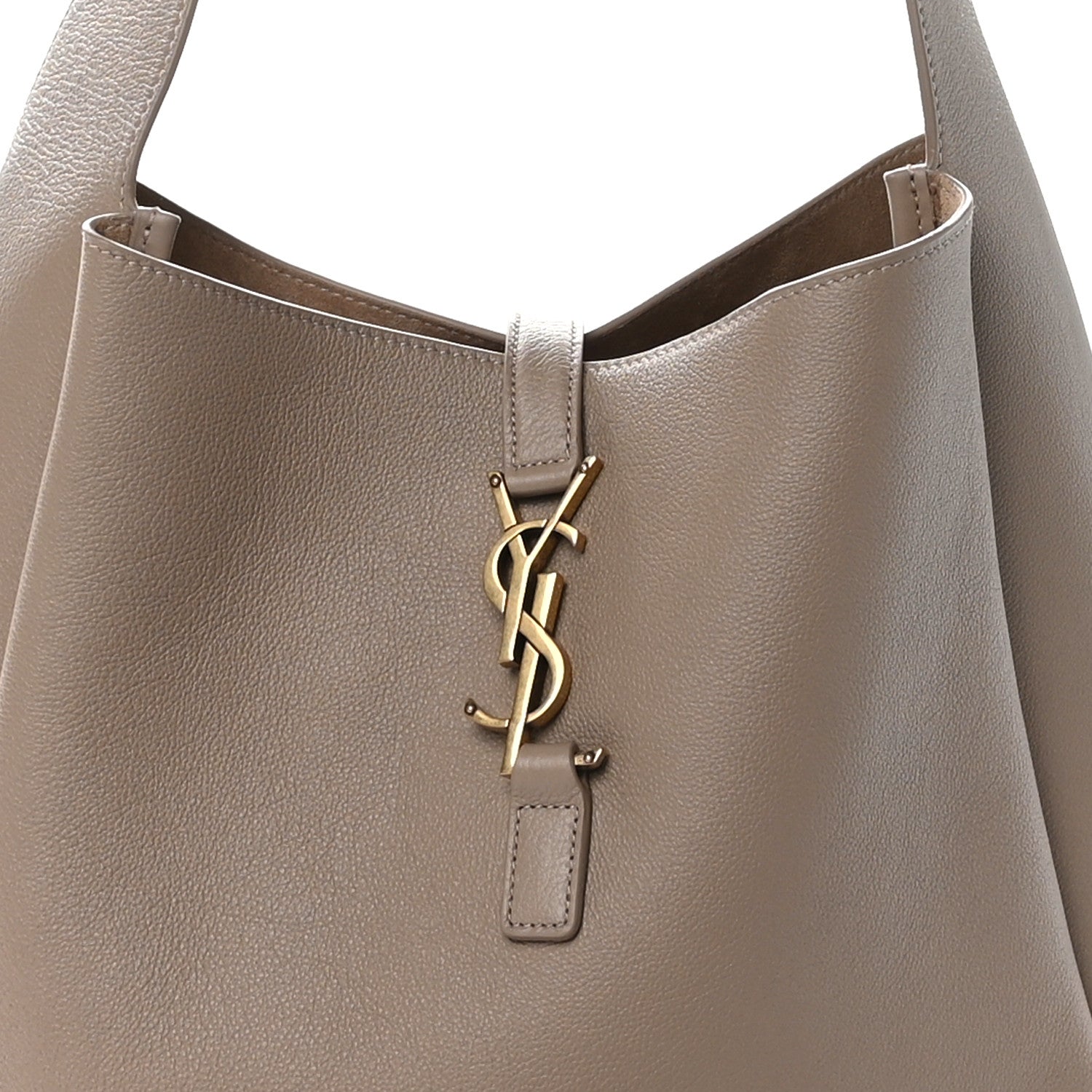 Saint Laurent Supple Calfskin Large Le 5 A 7 Soft Hobo Dusty Grey 7 of 9