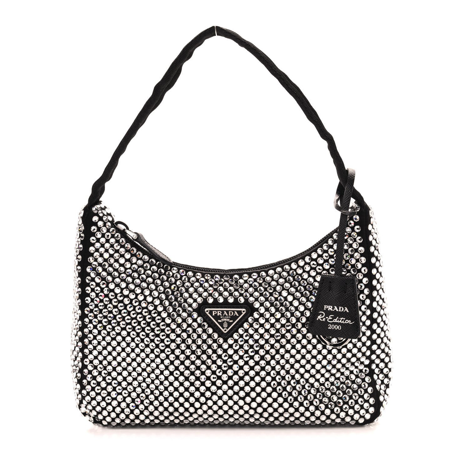 Satin Crystal Mini Re-Edition 2000 Bag Cristal
