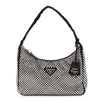 Prada Satin Crystal Mini Re-Edition 2000 Bag Cristal 1 of 10