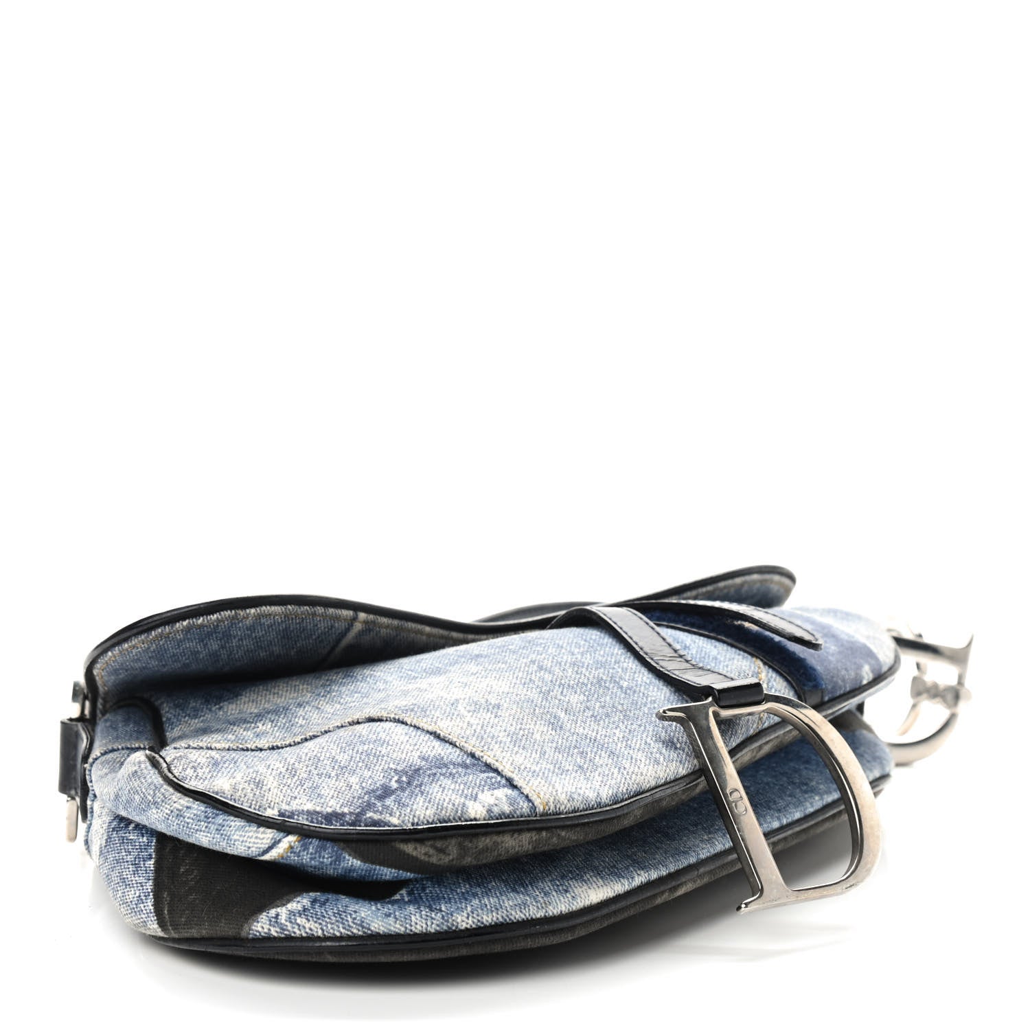 Christian Dior Denim Miss Diorella Saddle Bag 4 of 9