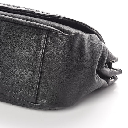 Chanel Metallic Goatskin Luxe Ligne Flap Black 9 of 11