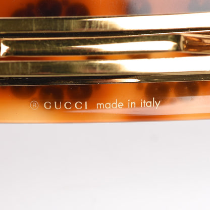 Gucci Resin Crystal Single Hair Barrette Tortoiseshell 3 of 5