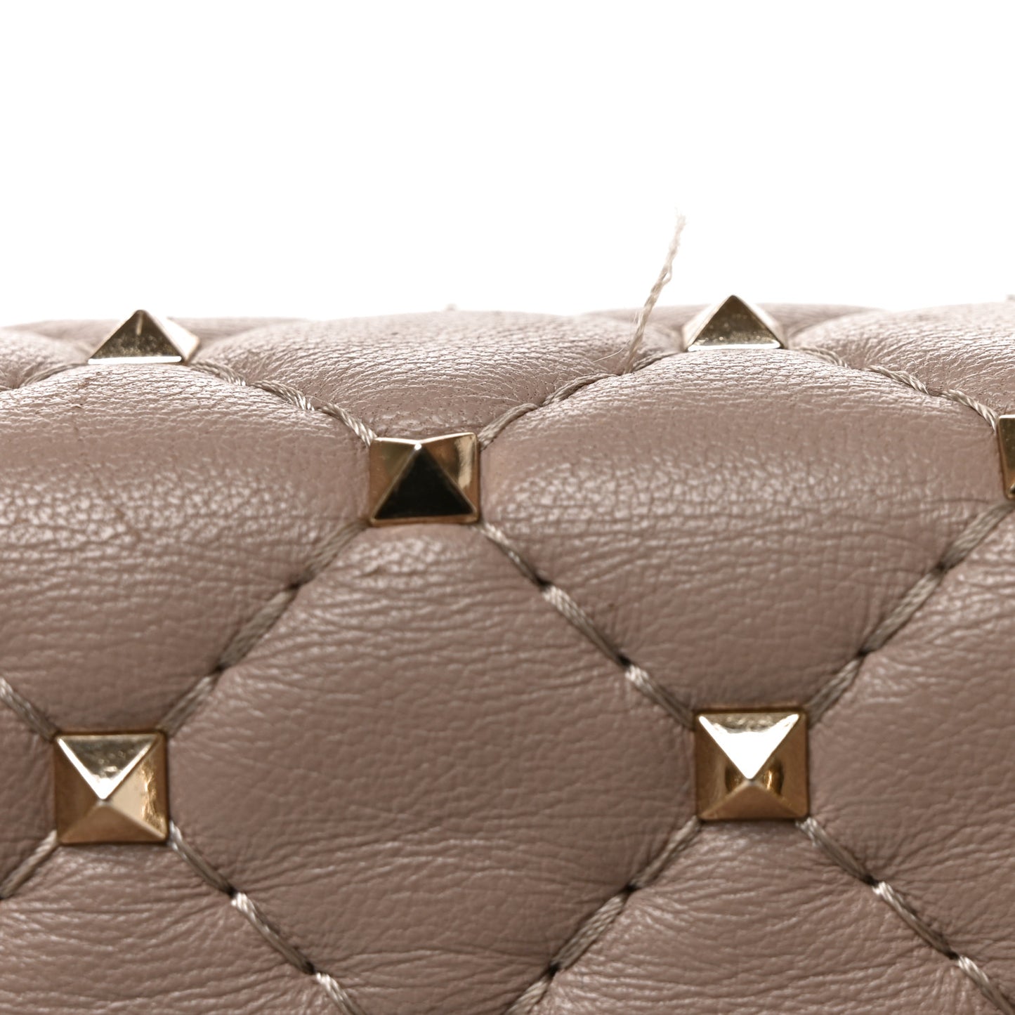 Lambskin Medium Rockstud Spike Shoulder Bag Poudre Poudre