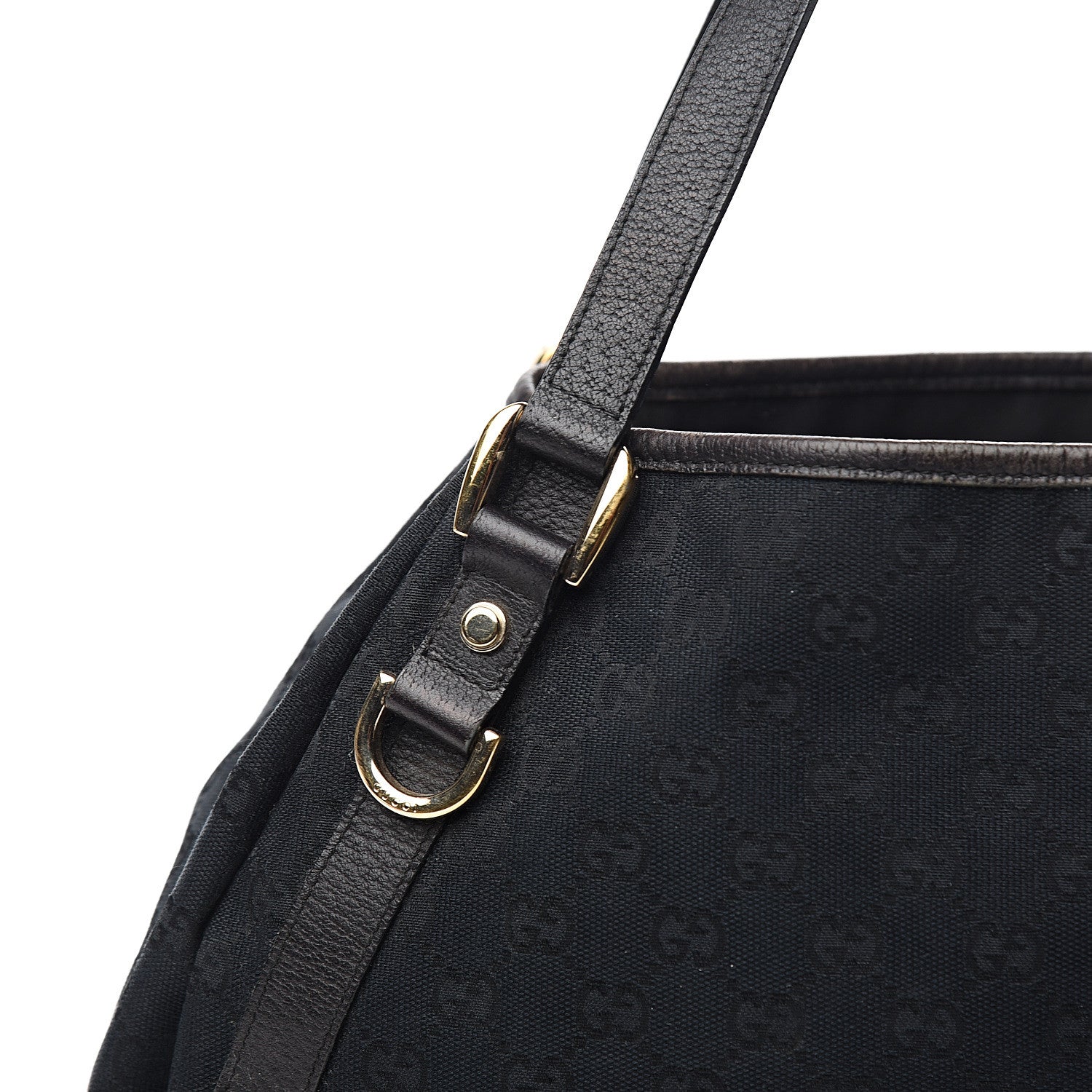 Gucci Monogram Medium Abbey Shoulder Bag Black 10 of 10
