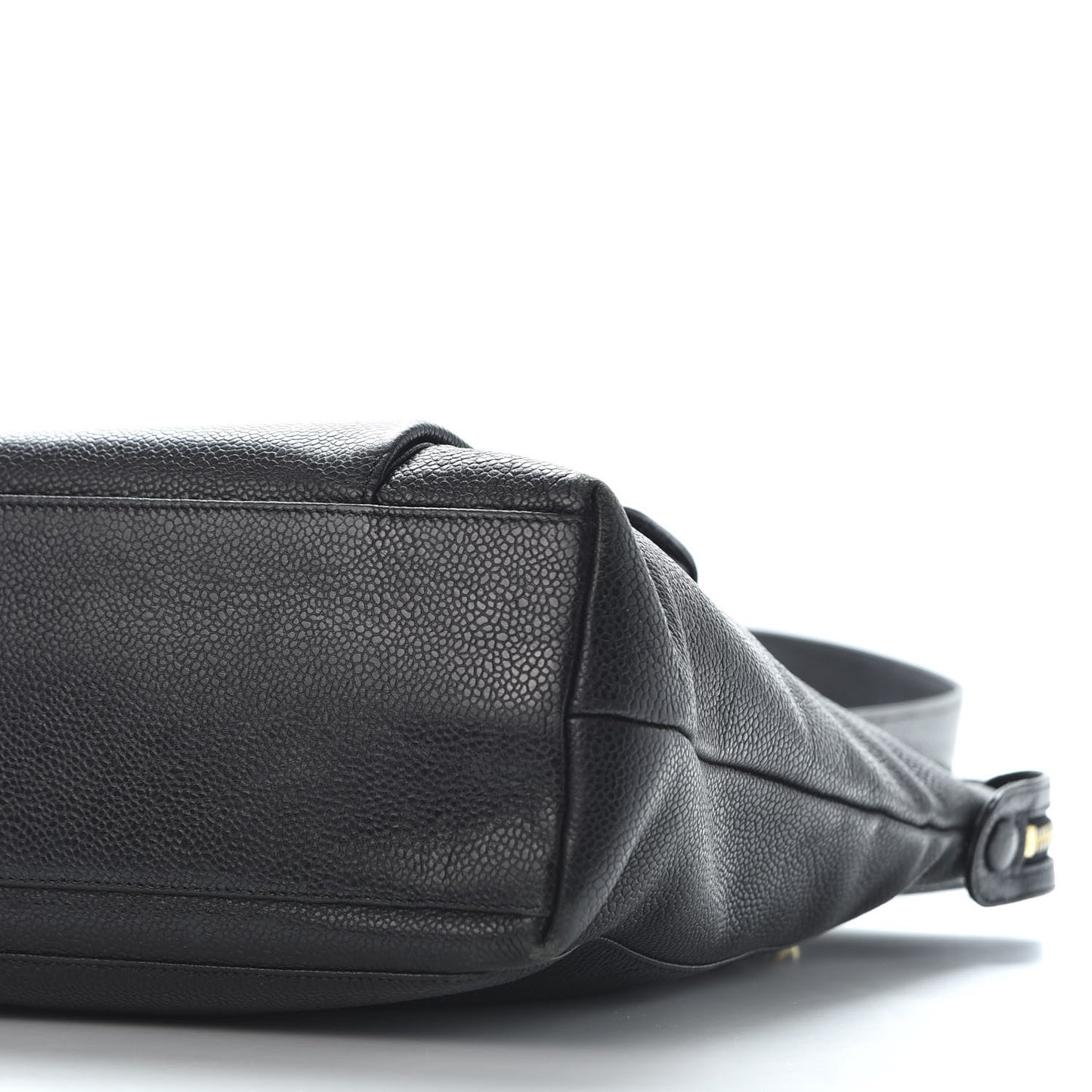 Caviar Flap Shoulder Bag Black