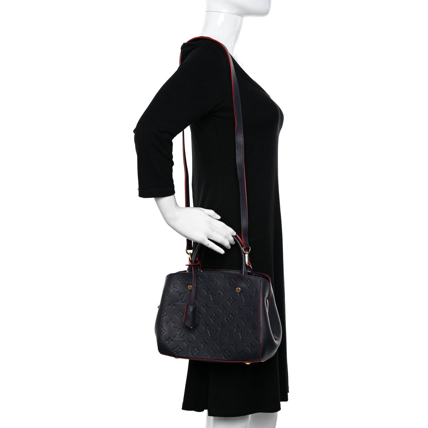 Louis Vuitton Empreinte Montaigne BB Marine Rouge 2 of 10