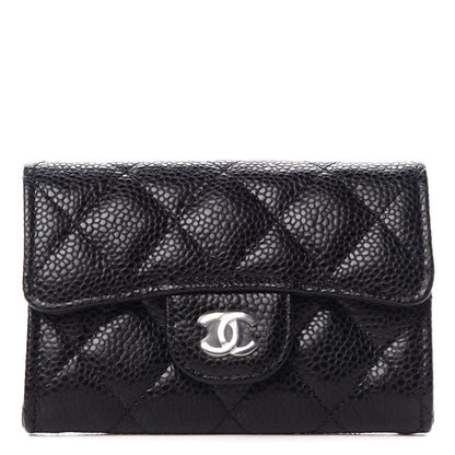 Chanel Caviar Quilted Flap Card Holder Black 1 of 11