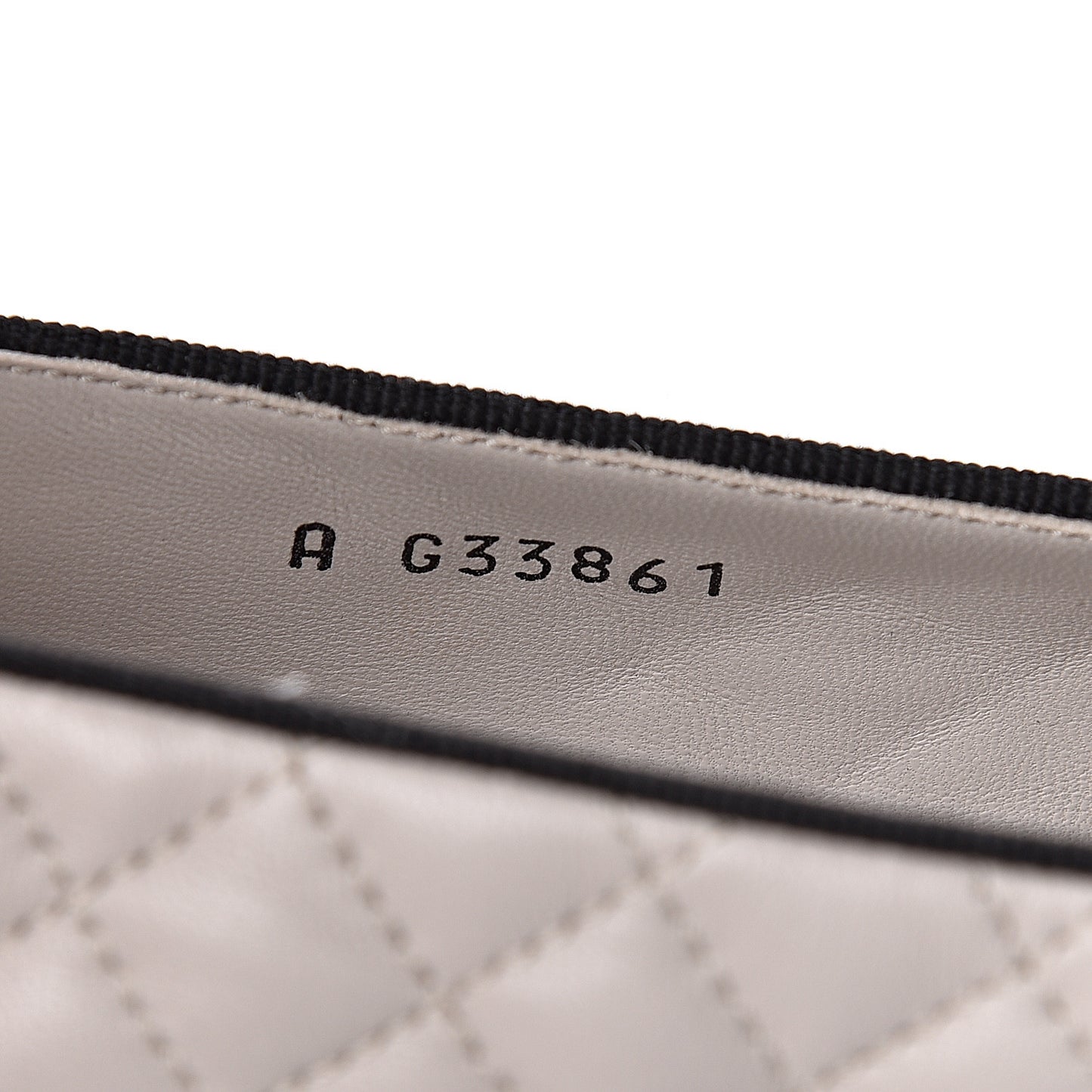Lambskin Quilted CC Loafers 38.5 Light Grey