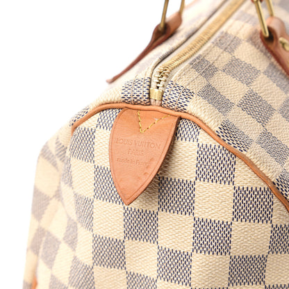 Louis Vuitton Damier Azur Speedy 30 8 of 12