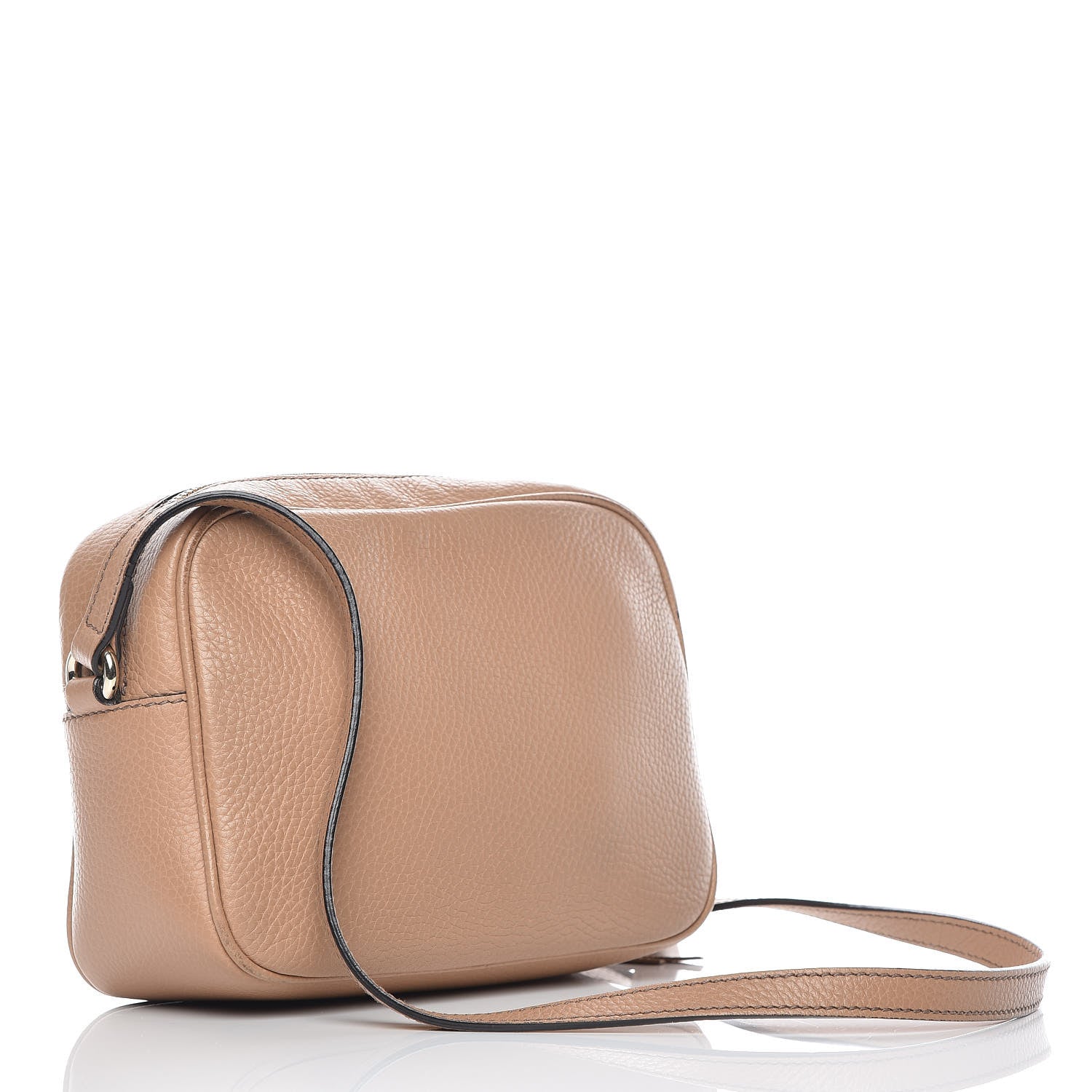 Gucci Pebbled Calfskin Small Soho Disco Bag Camelia 3 of 17
