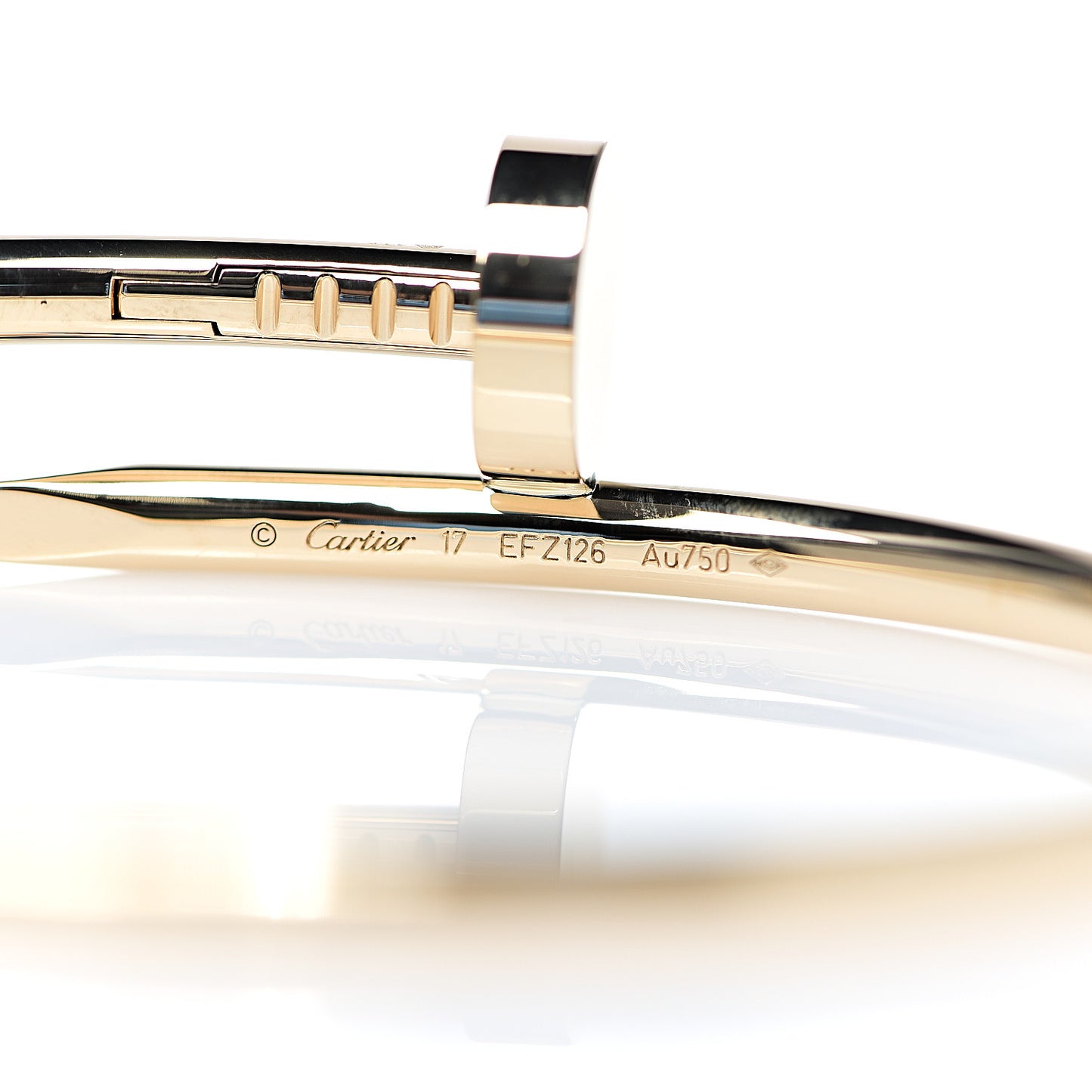 18K Yellow Gold Juste Un Clou Bracelet 17