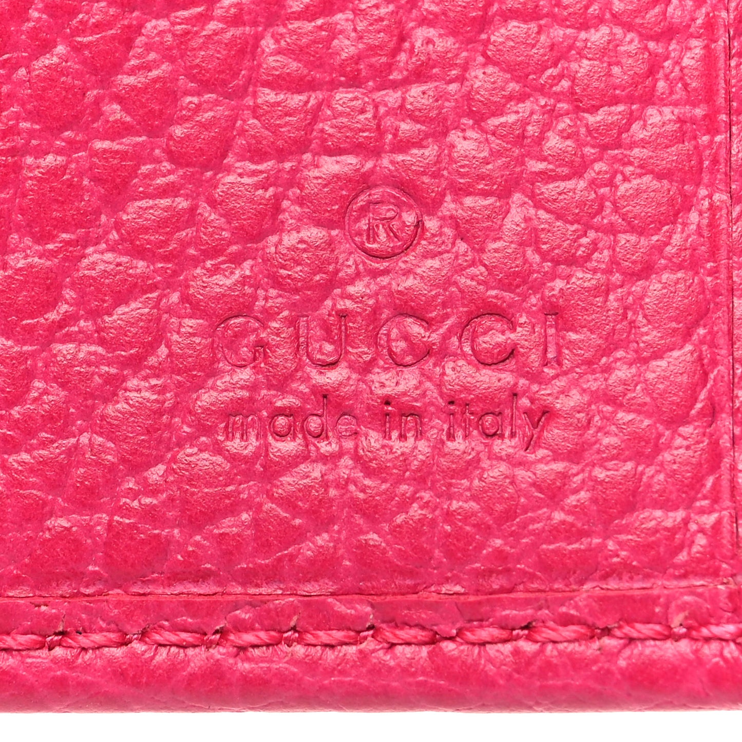 Dollar Calfskin GG Marmont Compact Wallet Box Pink