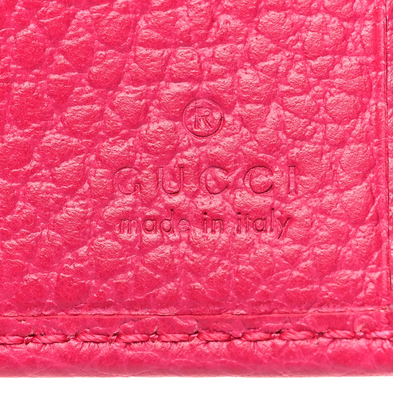 Gucci Dollar Calfskin GG Marmont Compact Wallet Box Pink 7 of 9