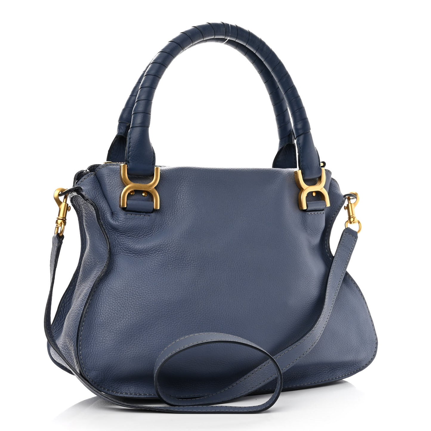 Calfskin Medium Marcie Satchel Street Blue