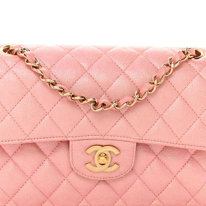 Chanel Iridescent Caviar Quilted Small Double Flap Pink 8 of 10