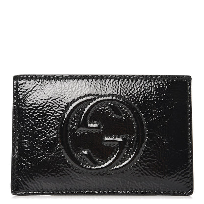 Gucci Patent Soho Envelope Card Case Black 1 of 7